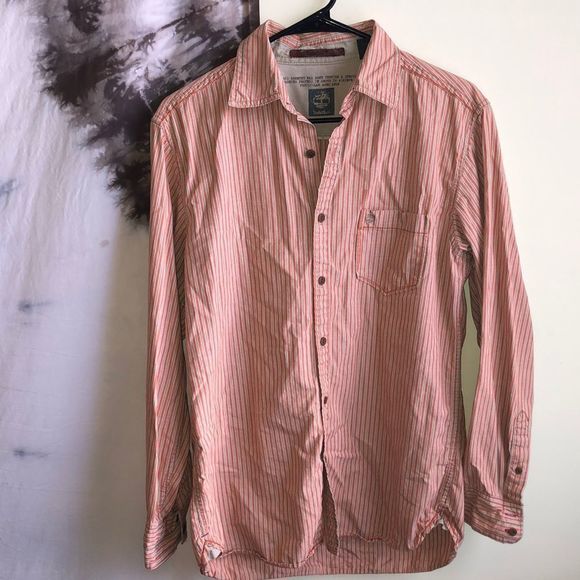 Timberland Other - Timberland’s Red and Tan Striped Button Down